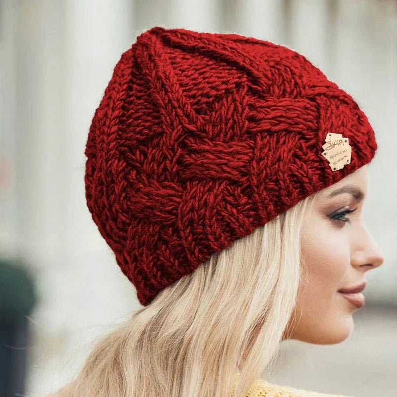 Comfortable Knitted Hat - Elena Cozy Winter Knit Beanie For Cold Days - Nalani - Fashion Clothing and Decor