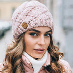 Comfortable Knitted Hat - Elena Cozy Winter Knit Beanie For Cold Days - Nalani - Fashion Clothing and Decor