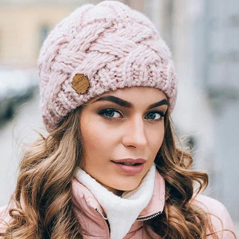 Comfortable Knitted Hat - Elena Cozy Winter Knit Beanie For Cold Days - Nalani - Fashion Clothing and Decor
