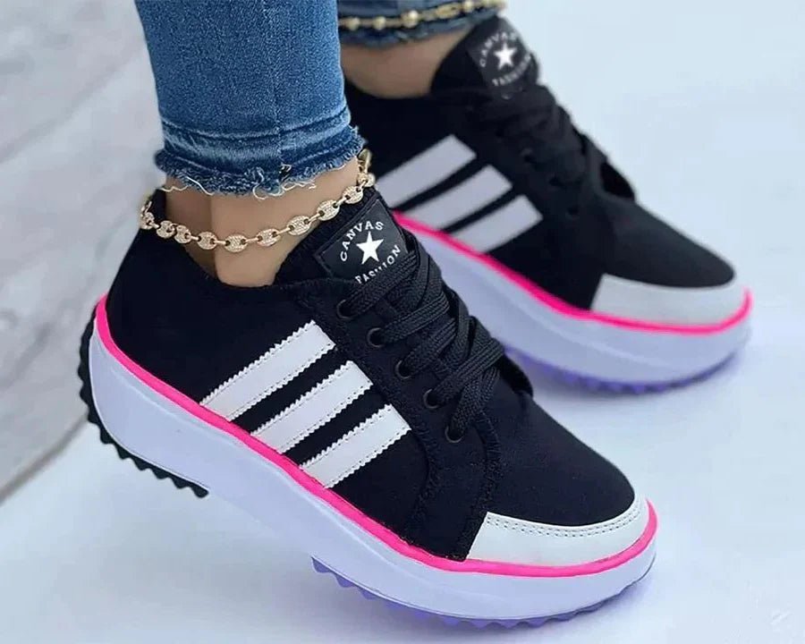 Comfortable Women's Sneakers for All Day Cushioned Comfort - Nalani - UK Fashion Clothing and Decor
