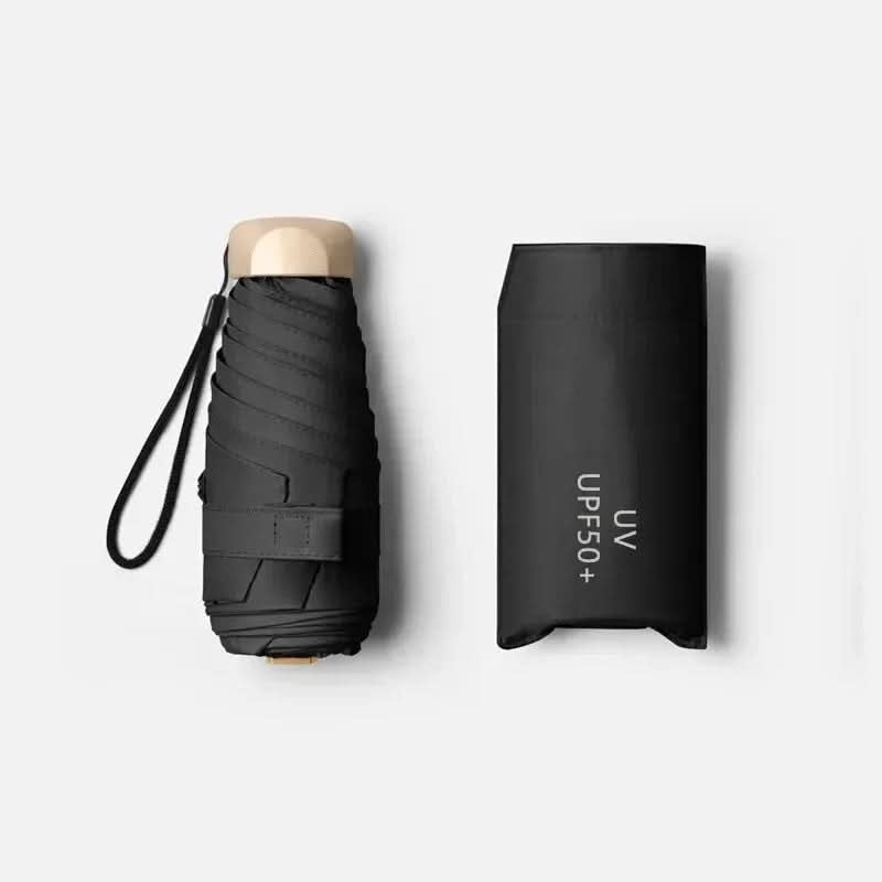 Compact Travel Umbrella – Lightweight Water-Repellent Pocket Umbrella, Only 8.8 oz, 7.5 in Folded, 8 Colors - Nalani - Fashion Clothing and Decor