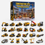 Construction Vehicle Advent Calendar for Kids – 24 Excavator & Cement Mixer Acrylic Ornaments, Non-Candy Countdown - Nalani - Fashion Clothing and Decor