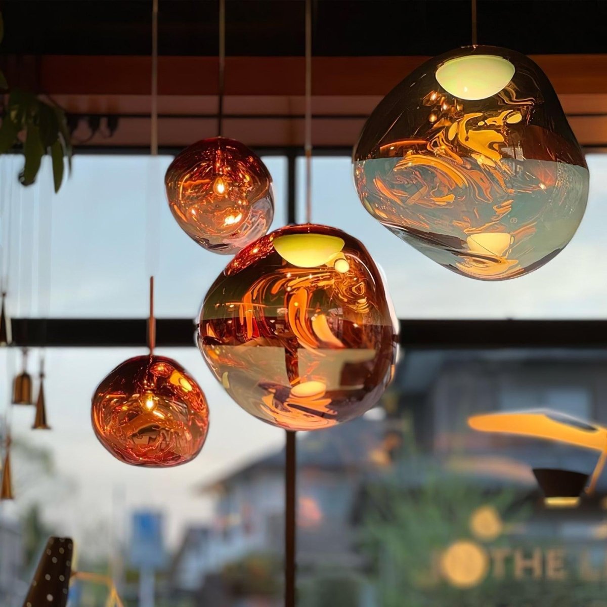 Copper Finish Lava Pendant Lamp Modern Pendant Light - Nalani - UK Fashion Clothing and Decor