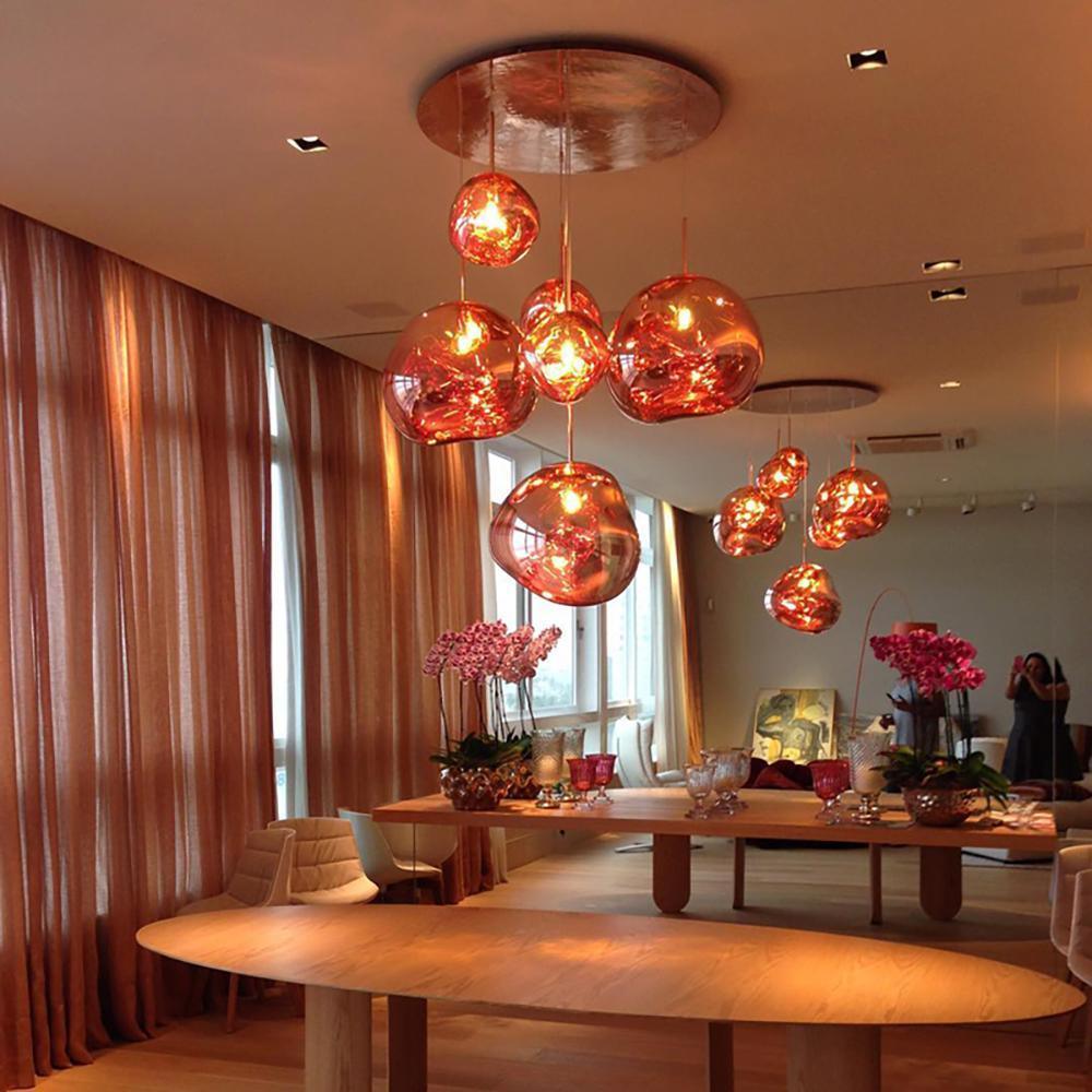 Copper Finish Lava Pendant Lamp Modern Pendant Light - Nalani - UK Fashion Clothing and Decor