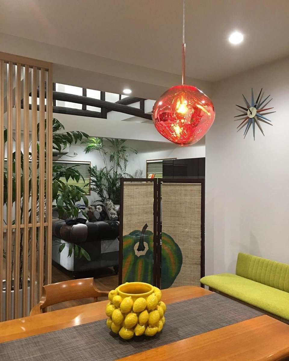 Copper Finish Lava Pendant Lamp Modern Pendant Light - Nalani - UK Fashion Clothing and Decor