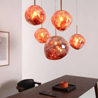 Copper Finish Lava Pendant Lamp Modern Pendant Light - Nalani - UK Fashion Clothing and Decor