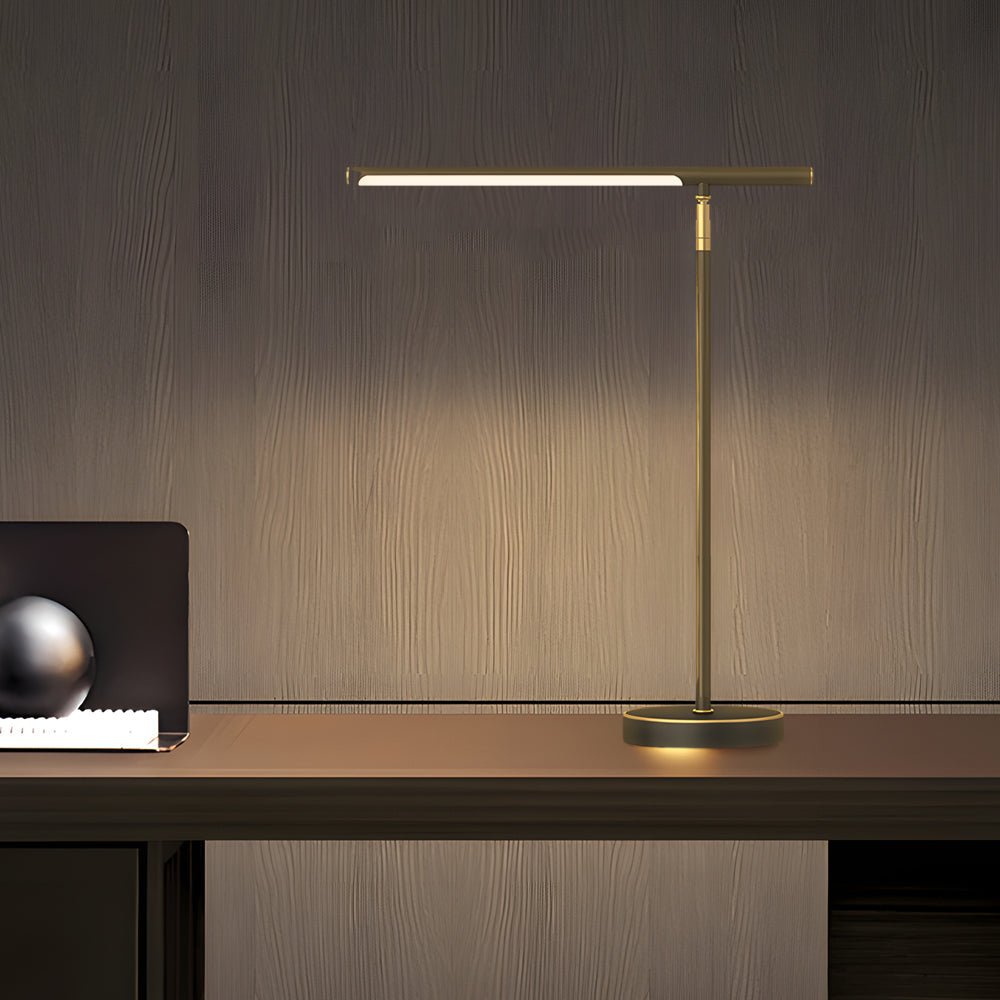 Copper Linear Brass LED Desk Lamp With Adjustable Direction - Nalani - UK and AUS Fashion Clothing and Decor