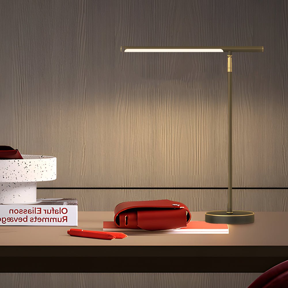 Copper Linear Brass LED Desk Lamp With Adjustable Direction - Nalani - UK and AUS Fashion Clothing and Decor