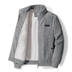 Corduroy Winter Jacket Stand Collar Soft Lining Zip Closure - Nalani - UK Fashion Clothing and Decor