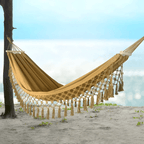 Cozy Boho Cotton Hammock for Garden Patio Outdoor Comfort - Nalani - UK Fashion Clothing and Decor