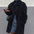 Cozy button closure coat for women - Nalani - UK Fashion Clothing and Decor