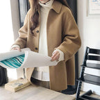 Cozy button closure coat for women - Nalani - UK Fashion Clothing and Decor