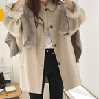 Cozy button closure coat for women - Nalani - UK Fashion Clothing and Decor