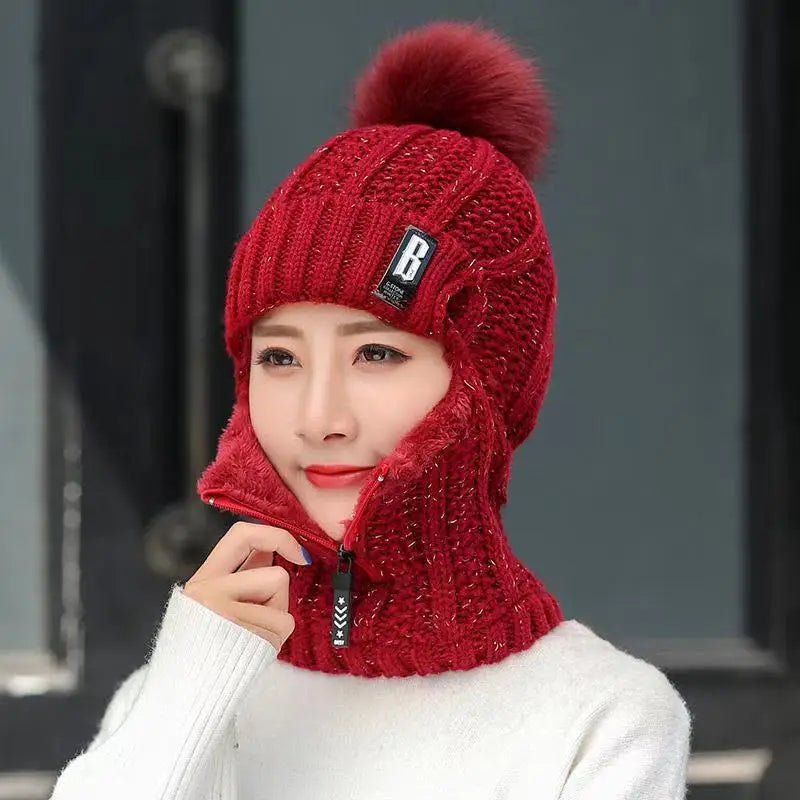 Cozy Knit Winter Beanie With Pom Pom For Cold Weather - Nalani - UK Fashion Clothing and Decor