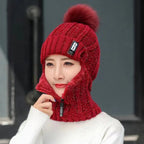 Cozy Knit Winter Beanie With Pom Pom For Cold Weather - Nalani - UK Fashion Clothing and Decor