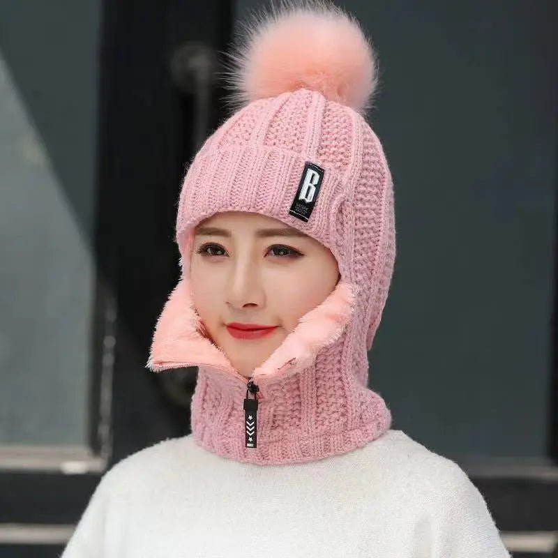 Cozy Knit Winter Beanie With Pom Pom For Cold Weather - Nalani - UK Fashion Clothing and Decor