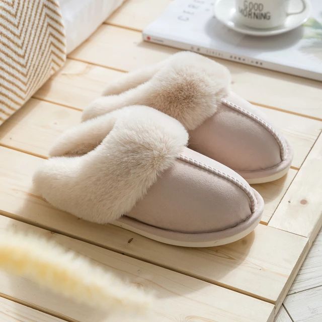Cozy Warm Womens Slippers With Soft Faux Fur For Home Comfort - Nalani - UK Fashion Clothing and Decor