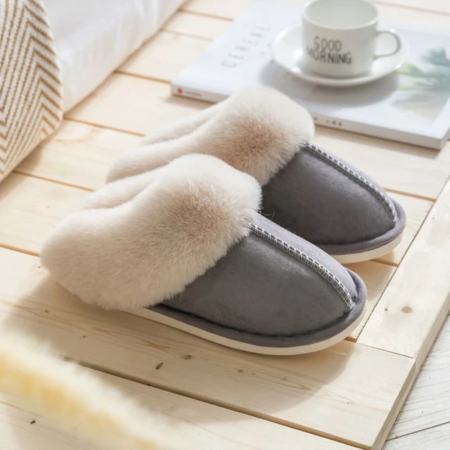 Cozy Warm Womens Slippers With Soft Faux Fur For Home Comfort - Nalani - UK Fashion Clothing and Decor