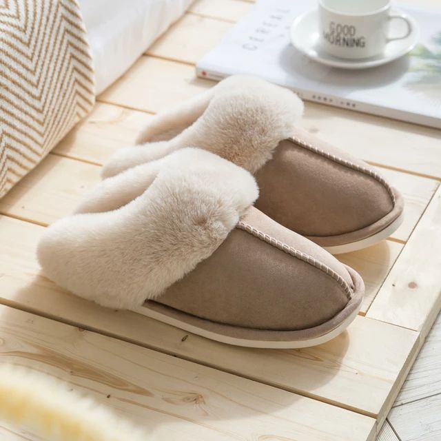 Cozy Warm Womens Slippers With Soft Faux Fur For Home Comfort - Nalani - UK Fashion Clothing and Decor