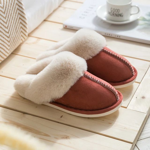 Cozy Warm Womens Slippers With Soft Faux Fur For Home Comfort - Nalani - UK Fashion Clothing and Decor