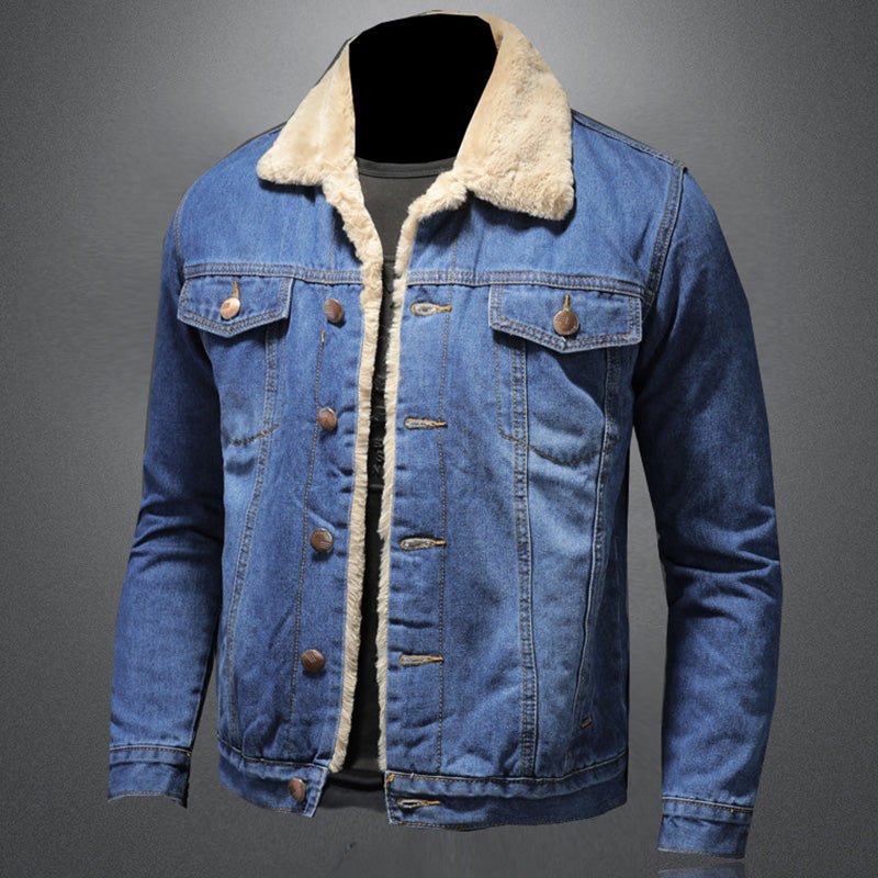 Cozy Winter Fleece Denim Jacket For Warmth And Style - Nalani - UK Fashion Clothing and Decor