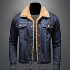 Cozy Winter Fleece Denim Jacket For Warmth And Style - Nalani - UK Fashion Clothing and Decor