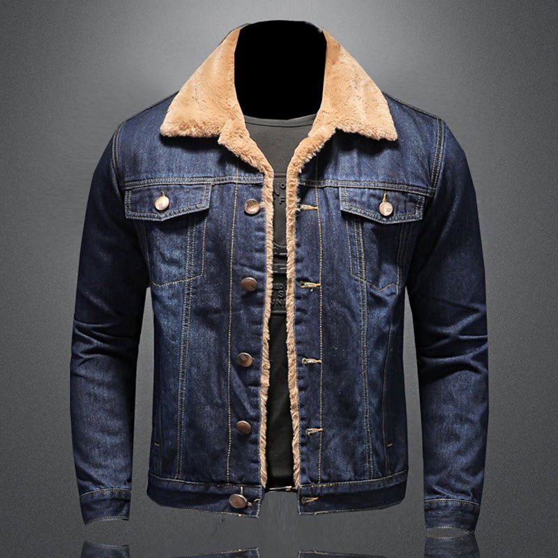 Cozy Winter Fleece Denim Jacket For Warmth And Style - Nalani - UK Fashion Clothing and Decor
