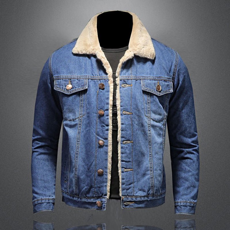 Cozy Winter Fleece Denim Jacket For Warmth And Style - Nalani - UK Fashion Clothing and Decor