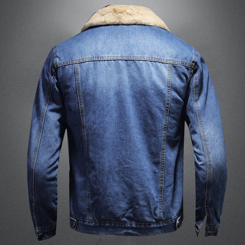 Cozy Winter Fleece Denim Jacket For Warmth And Style - Nalani - UK Fashion Clothing and Decor