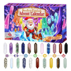 Crystal Advent Calendar – 24 Crystals & Stones Christmas Countdown, Gemstone Gift for Collectors & Kids - Nalani - Fashion Clothing and Decor