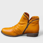 Damaris | Boots For Women | Ankle Height Side Zip Closure - Nalani - Fashion Clothing and Decor