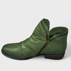Damaris | Boots For Women | Ankle Height Side Zip Closure - Nalani - Fashion Clothing and Decor