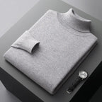 Denim Blue Men's Turtleneck Sweater Slim Fit Knitwear - Nalani - UK Fashion Clothing and Decor