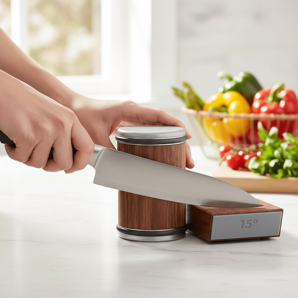 Diamond Coated Knife Sharpener With Rolling Mechanism Precision - Nalani - Fashion Clothing and Decor