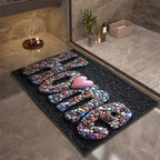 Diatomite Bath Mat with Non-Slip Rubber Base – Quick Dry Absorbent Bath Mat, 17 Designs, 16 x 24 to 24 x 35 in - Nalani - Fashion Clothing and Decor