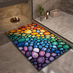 Diatomite Bath Mat with Non-Slip Rubber Base – Quick Dry Absorbent Bath Mat, 17 Designs, 16 x 24 to 24 x 35 in - Nalani - Fashion Clothing and Decor