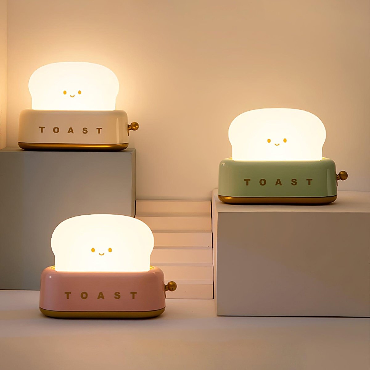 Dimmable LED Night Light Toaster Design With Joystick Control - Nalani - UK Fashion Clothing and Decor