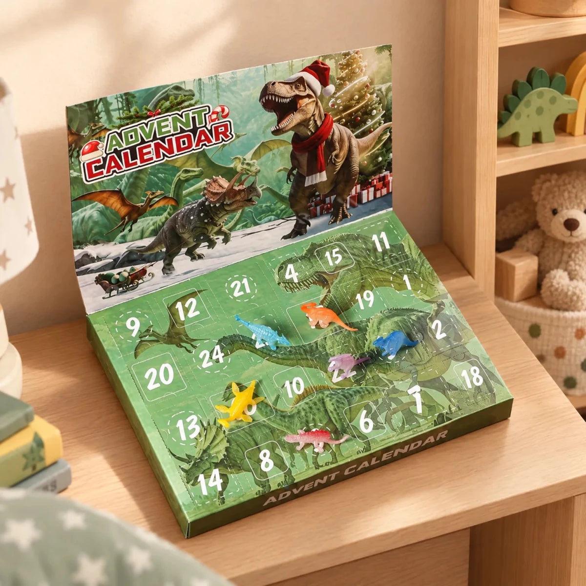 Dinosaur Advent Calendar for Kids 2026 – 24 Glow in the Dark Mini Dinosaur Figures, Non-Candy Christmas Countdown - Nalani - Fashion Clothing and Decor
