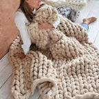 DIY Chunky XL Wool Yarn 1000g (2.2 lb) – Super Bulky Arm Knitting Yarn for Chunky Knit Blankets & Cushions – LuxeWool - Nalani - Fashion Clothing and Decor