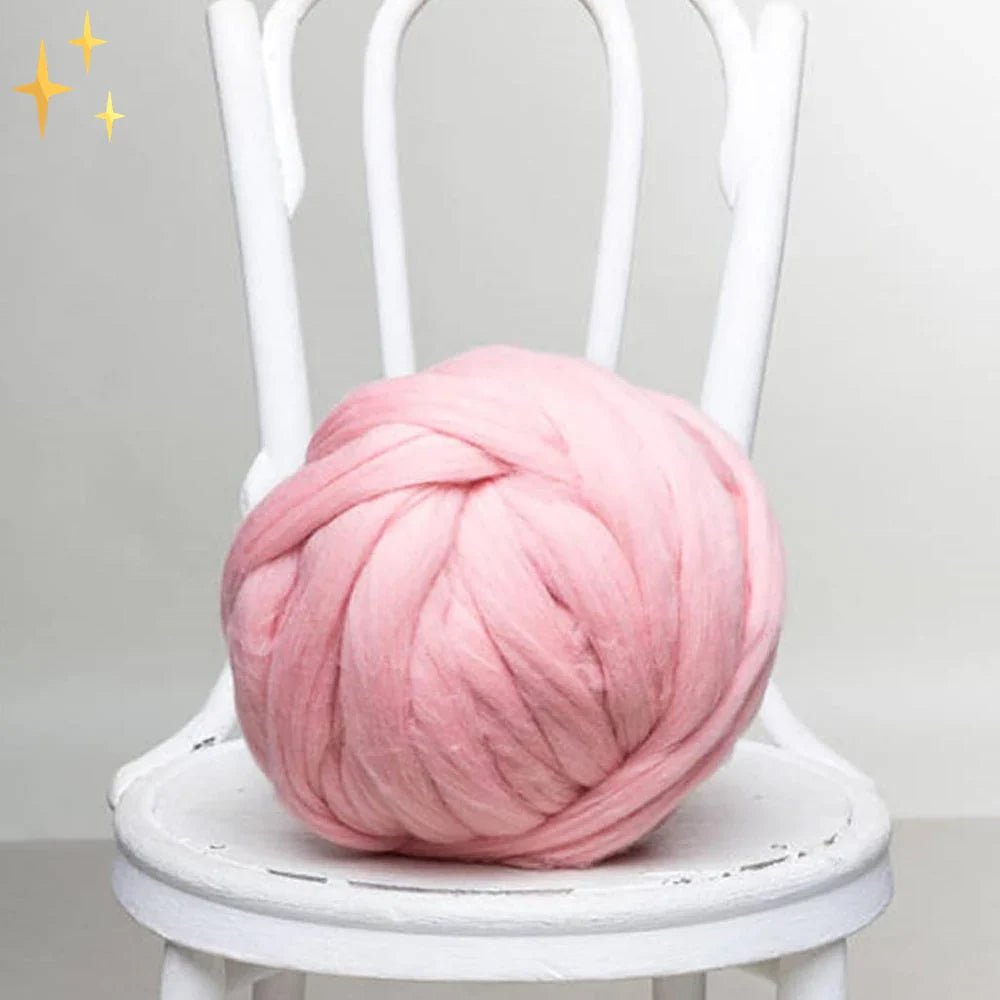 DIY Chunky XL Wool Yarn 1000g (2.2 lb) – Super Bulky Arm Knitting Yarn for Chunky Knit Blankets & Cushions – LuxeWool - Nalani - Fashion Clothing and Decor