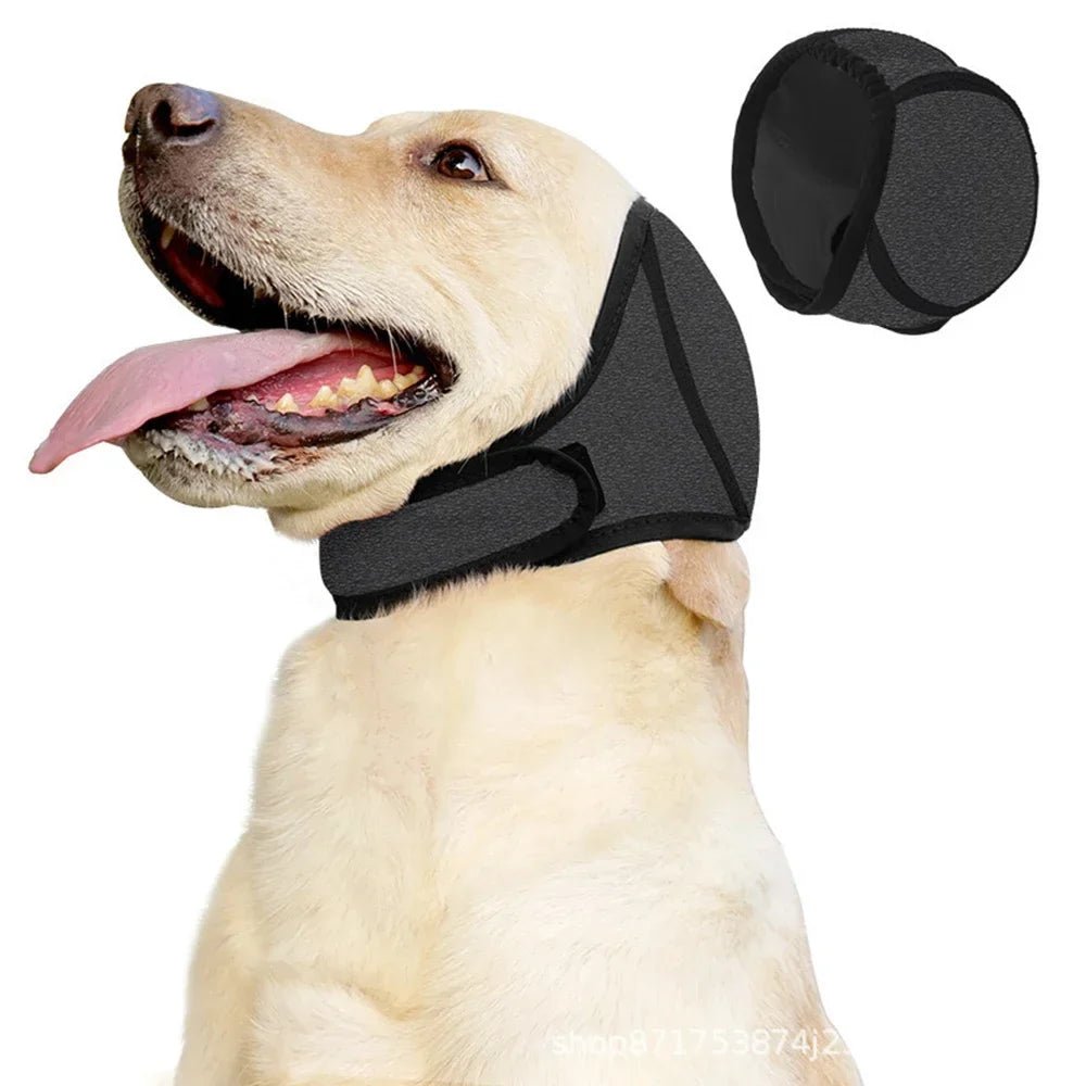 Dog Noise Cancelling Ear Muffs & Waterproof Swimming Cap - Soundproof Anxiety Relief Snood, Calming Pet Headgear for Fireworks, Grooming & Thunder - Nalani - Fashion Clothing and Decor
