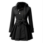 Double breasted women's windbreaker trench coat - Nalani - UK Fashion Clothing and Decor