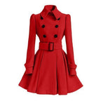 Double breasted women's windbreaker trench coat - Nalani - UK Fashion Clothing and Decor