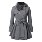 Double breasted women's windbreaker trench coat - Nalani - UK Fashion Clothing and Decor