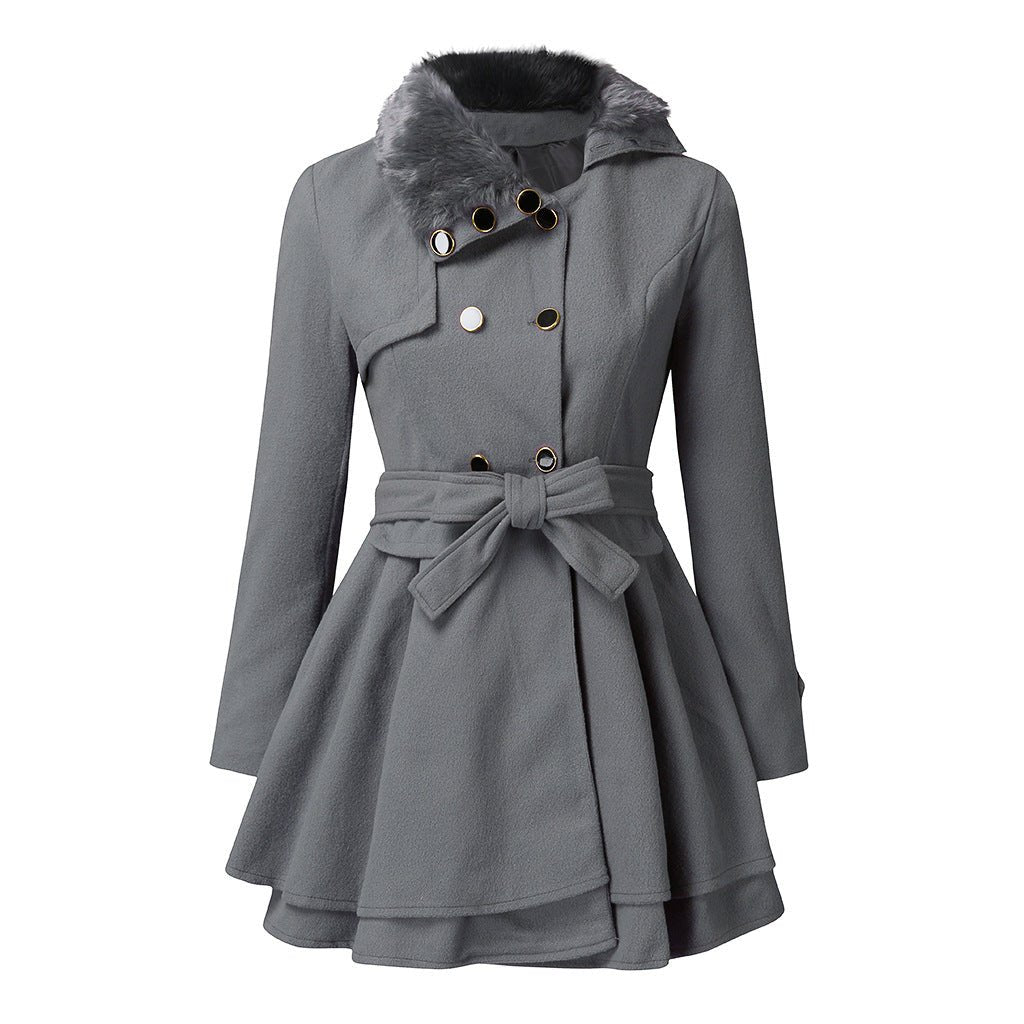 Double breasted women's windbreaker trench coat - Nalani - UK Fashion Clothing and Decor