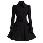 Double breasted women's windbreaker trench coat - Nalani - UK Fashion Clothing and Decor