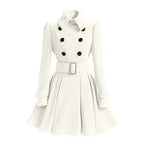 Double breasted women's windbreaker trench coat - Nalani - UK Fashion Clothing and Decor