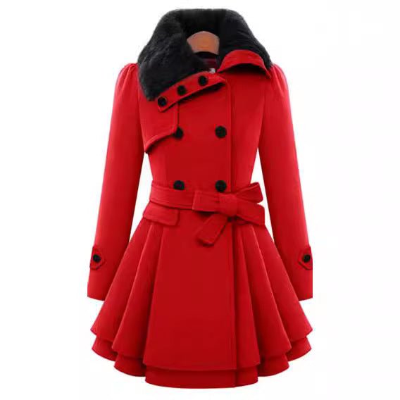 Double breasted women's windbreaker trench coat - Nalani - UK Fashion Clothing and Decor
