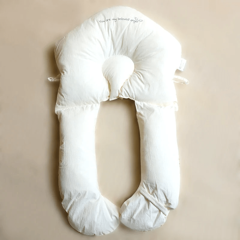 DreamNest | Hypoallergenic Baby Sleep Pillow - Ergonomic Breathable Infant Flat Head Prevention Cushion with Washable Organic Cotton Cover for Toddler Cot - Nalani - Fashion Clothing and Decor