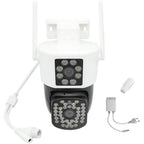 Dual Lens Security Camera 6MP – 360° PTZ, Color Night Vision, Motion Detection, Two-Way Audio, Wi-Fi or Ethernet, IP66 - Nalani - Fashion Clothing and Decor
